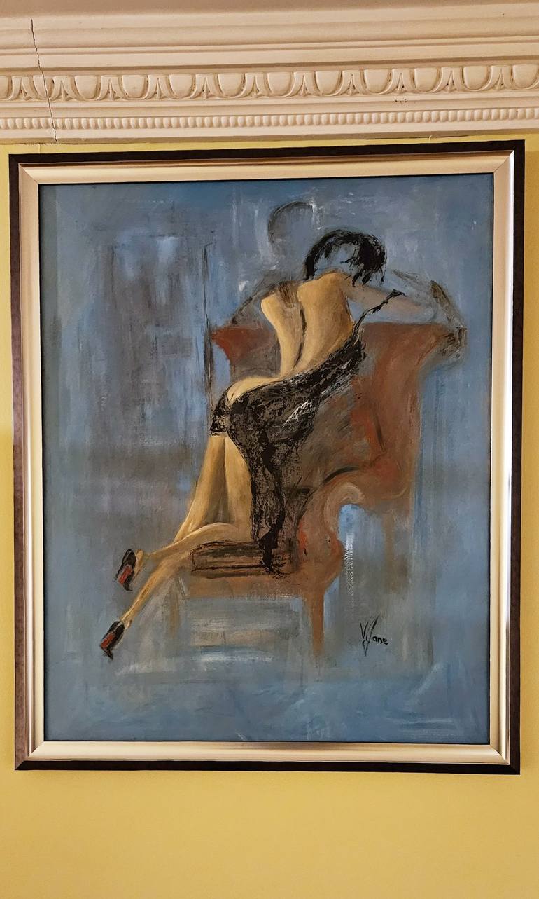 Original Art Deco Women Painting by Victoria Jane