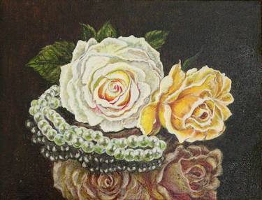 Original Fine Art Floral Paintings by Antonina Pidlisna