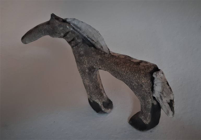 Original Figurative Horse Sculpture by ivana barsciglie