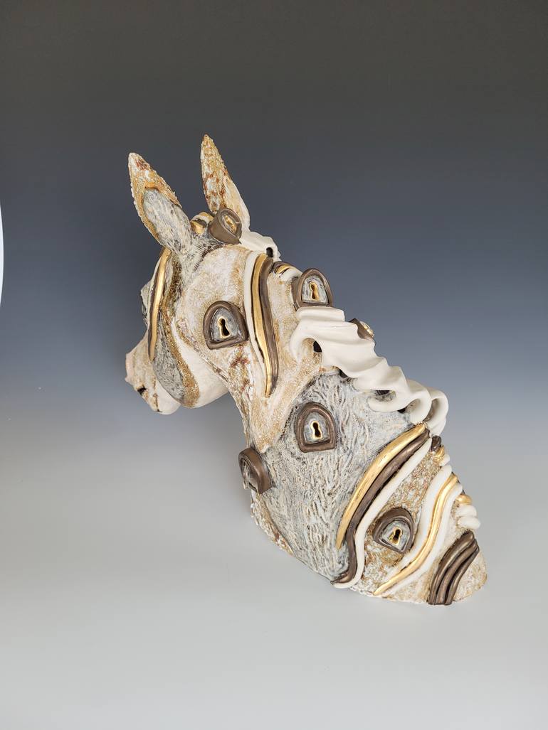 Original Other Horse Sculpture by Suzy Pease