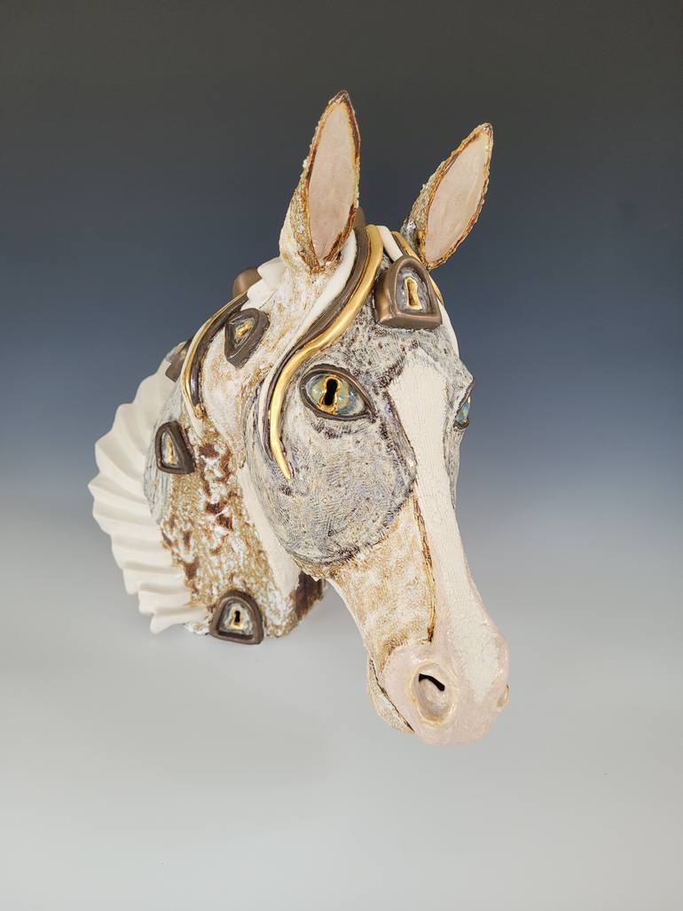 Original Other Horse Sculpture by Suzy Pease