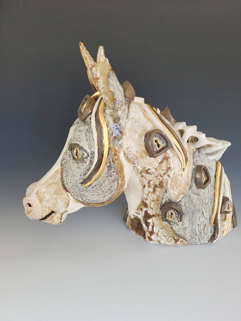 Original Other Horse Sculpture by Suzy Pease