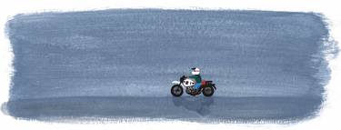 Original Conceptual Motorcycle Painting by Andrea Vailetti