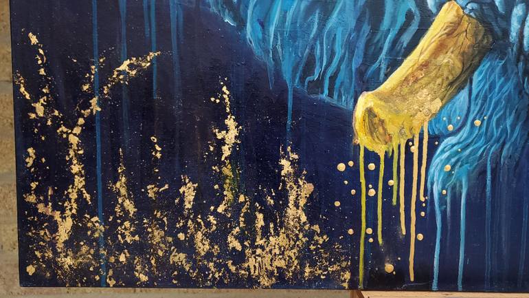 Original Abstract Animal Painting by Lon Diamond