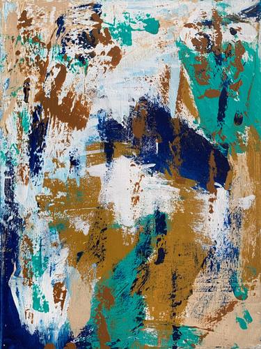 Original Abstract Expressionism Abstract Painting by Julia Curtis
