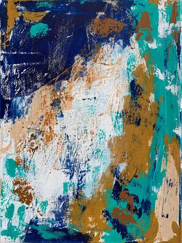 Original Abstract Expressionism Abstract Painting by Julia Curtis