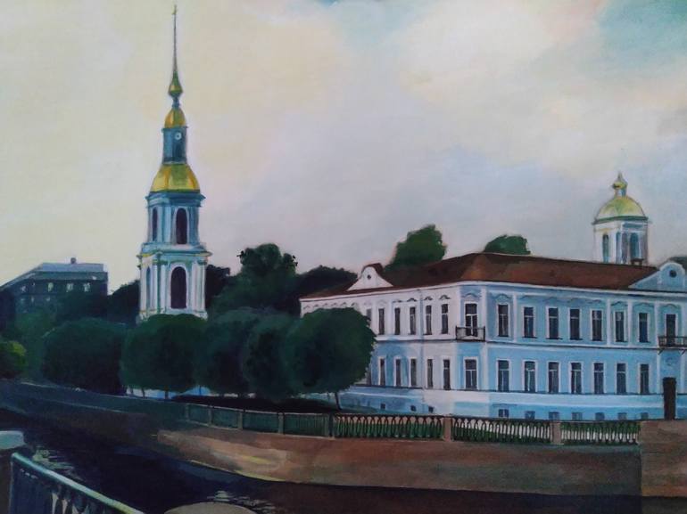 Original Expressionism Landscape Painting by Tatiana Kozhevnikova