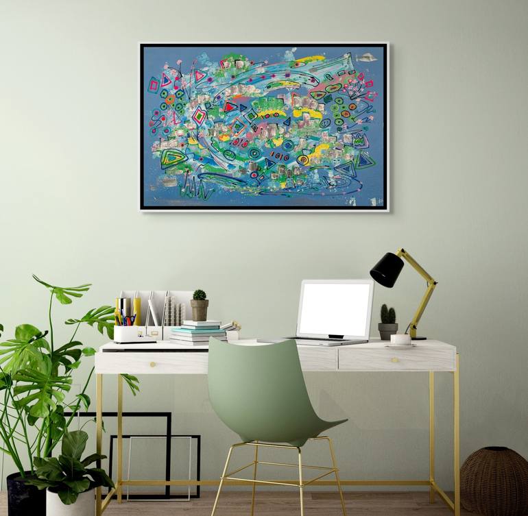 Original Abstract Expressionism Abstract Painting by Dorothea Sandra