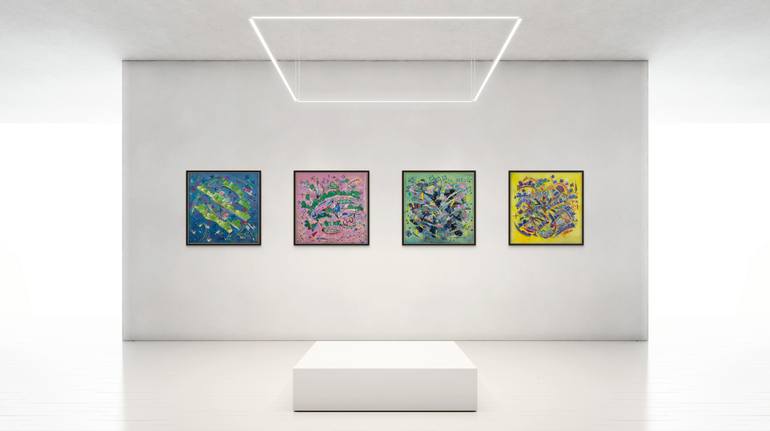 Original Abstract Expressionism Abstract Painting by Dorothea Sandra