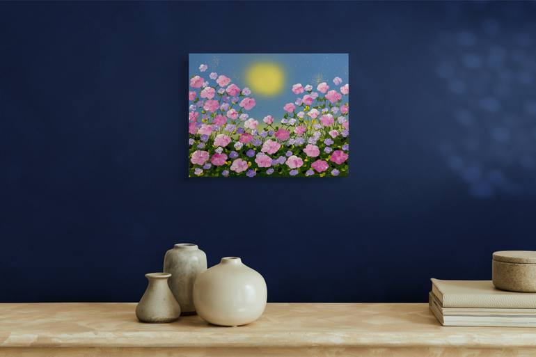Original Impressionism Floral Painting by Dorothea Sandra