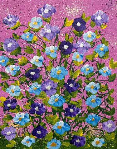 Original Impressionism Floral Painting by Dorothea Sandra