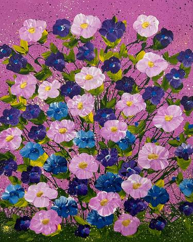 Original Impressionism Floral Painting by Dorothea Sandra