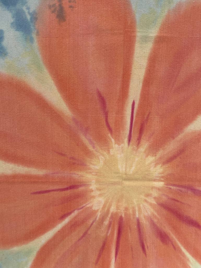 Original Abstract Expressionism Floral Painting by Andrea Derujinsky
