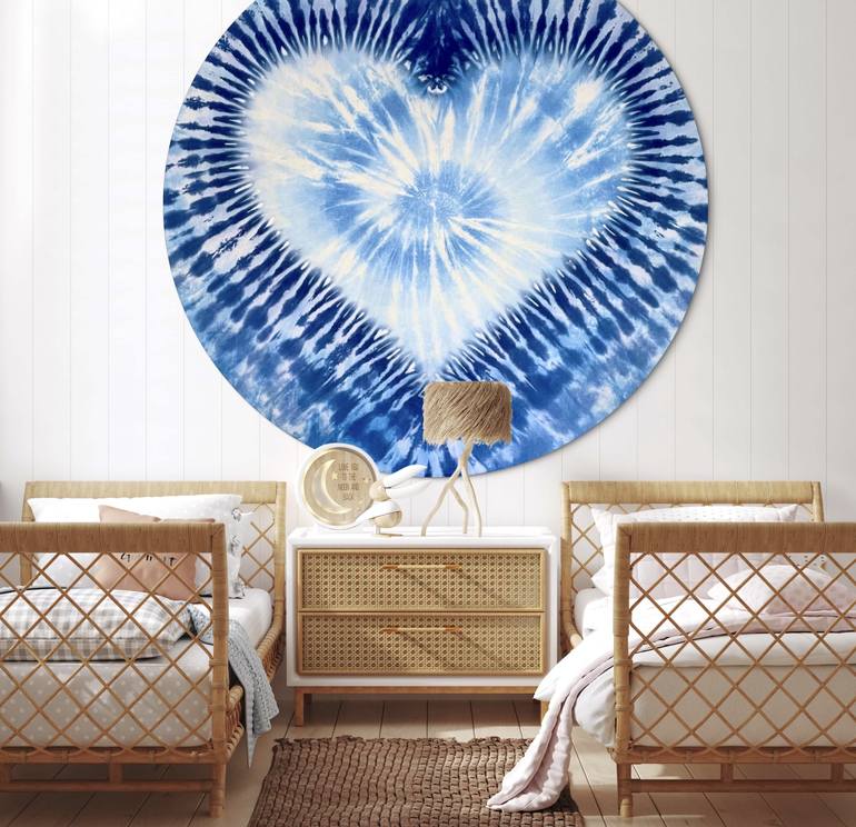 Original Abstract Expressionism Love Painting by Andrea Derujinsky