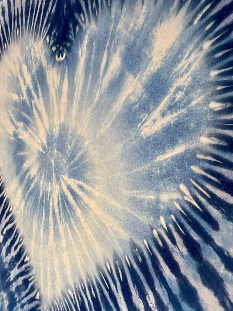 Original Abstract Expressionism Love Painting by Andrea Derujinsky