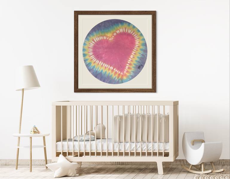 Original Abstract Expressionism Love Painting by Andrea Derujinsky