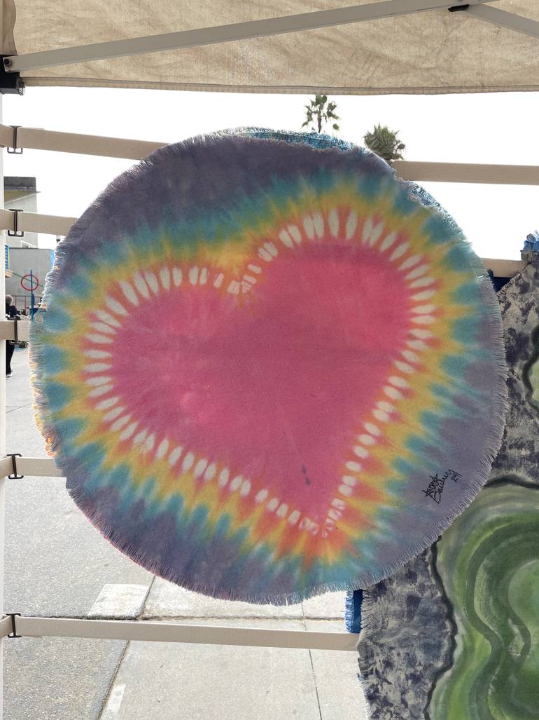 Original Abstract Expressionism Love Painting by Andrea Derujinsky