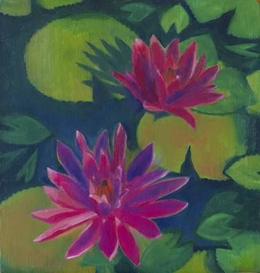 Original Fine Art Floral Painting by Hilary Packham