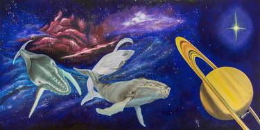 Original Outer Space Paintings by Kelsey Hottman