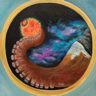 Print of Surrealism Outer Space Paintings by Kelsey Hottman