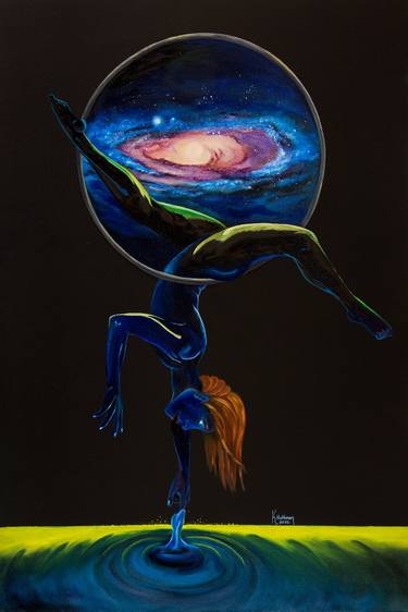 Print of Surrealism Outer Space Paintings by Kelsey Hottman