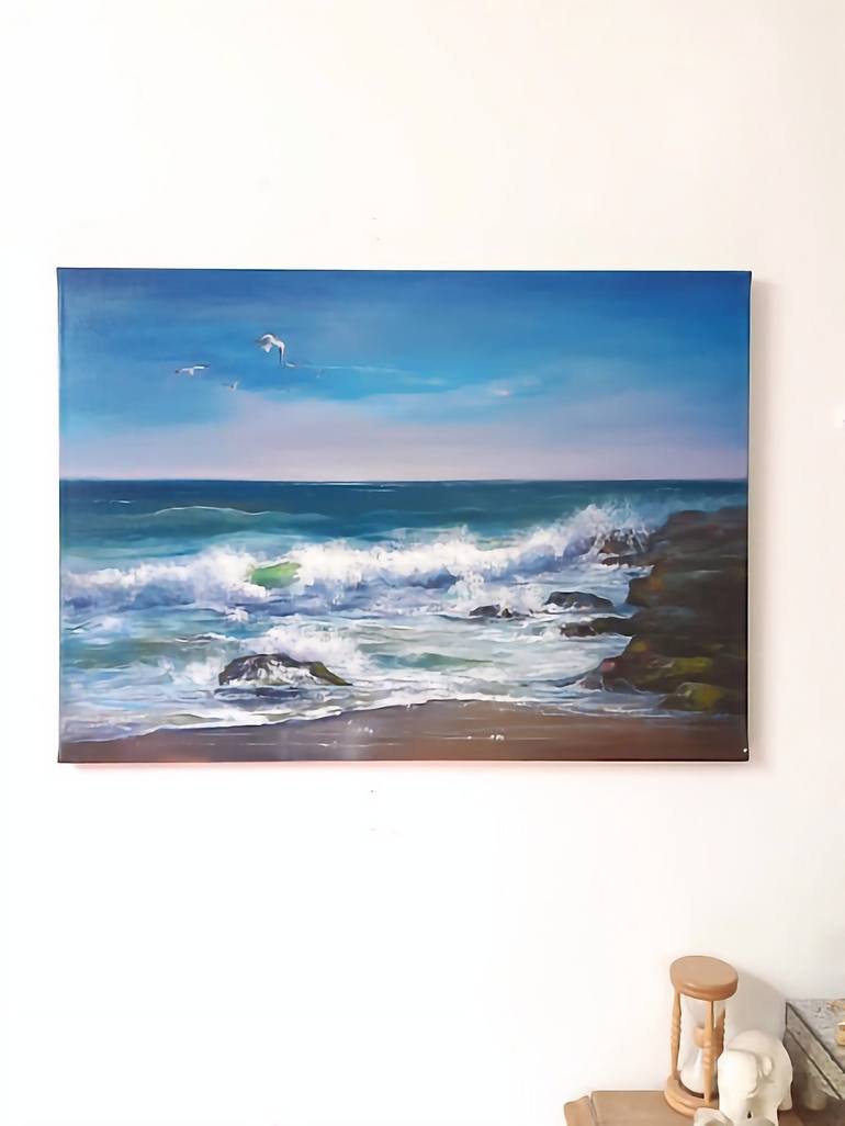 Original Seascape Painting by Inese Eglite