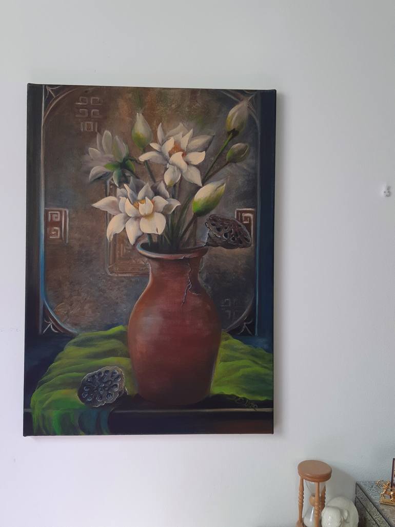 Original Floral Painting by Inese Eglite