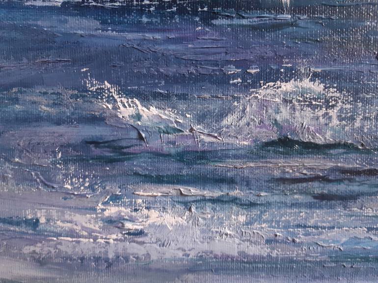 Original Fine Art Seascape Painting by Inese Eglite