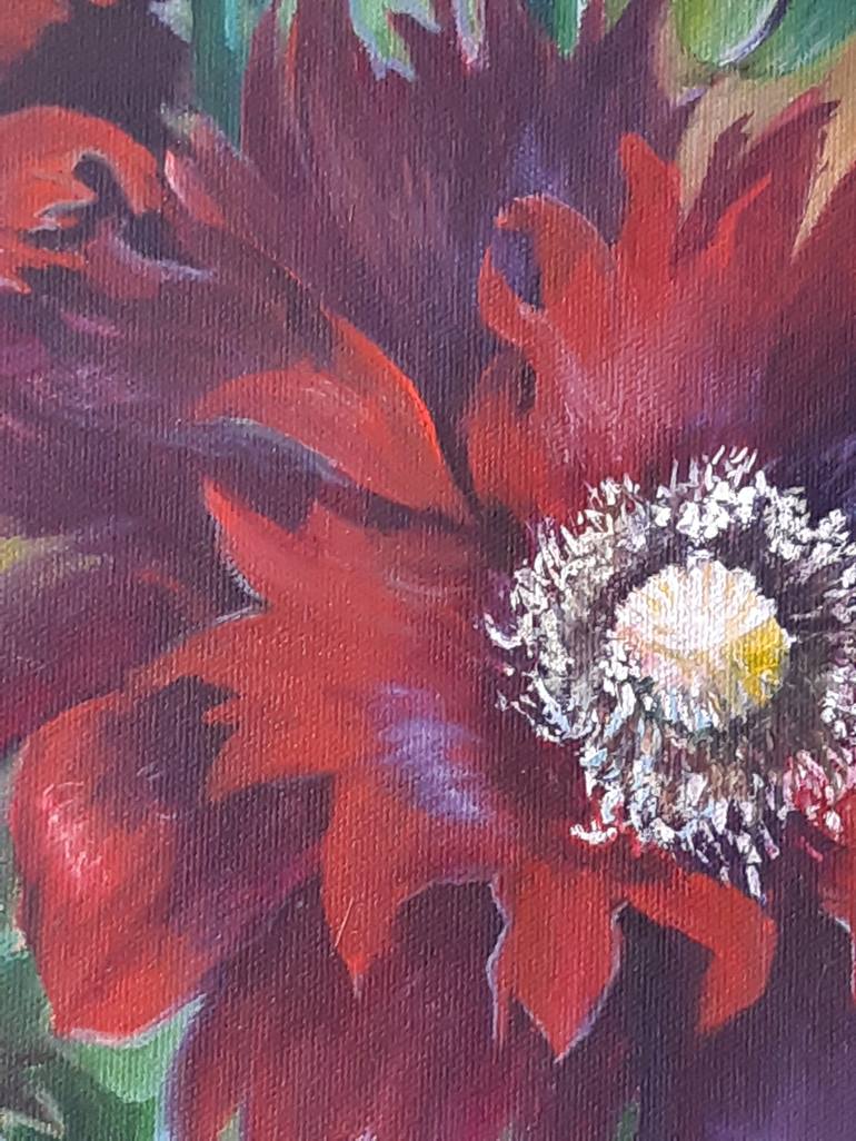 Original Fine Art Floral Painting by Inese Eglite