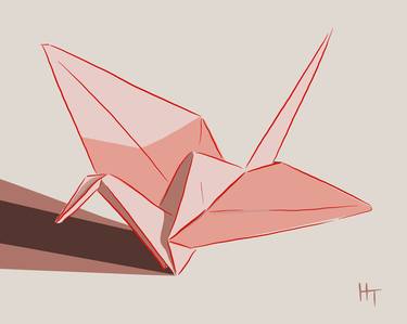 Pink origami - Limited Edition of 10 thumb