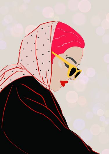 Girl in yellow glasses - Limited Edition of 10 thumb