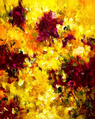 Original Abstract Expressionism Abstract Painting by Jiwon Jang