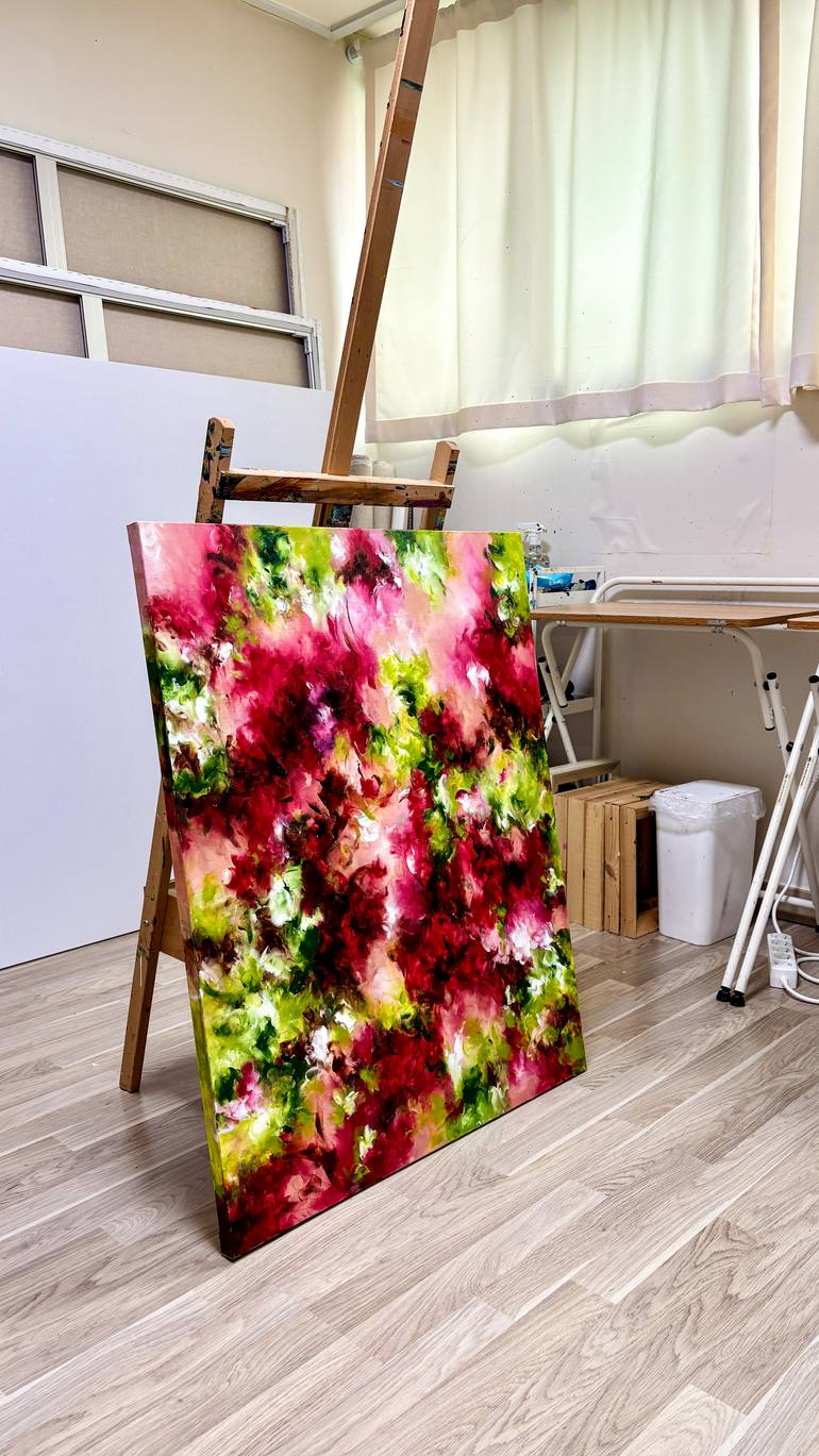 Original Abstract Expressionism Abstract Painting by Jiwon Jang