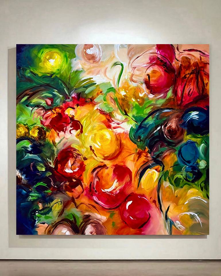 Original Abstract Expressionism Abstract Painting by Jiwon Jang