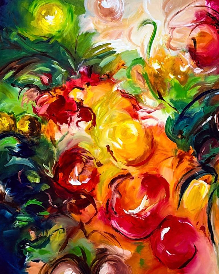 Original Abstract Expressionism Abstract Painting by Jiwon Jang