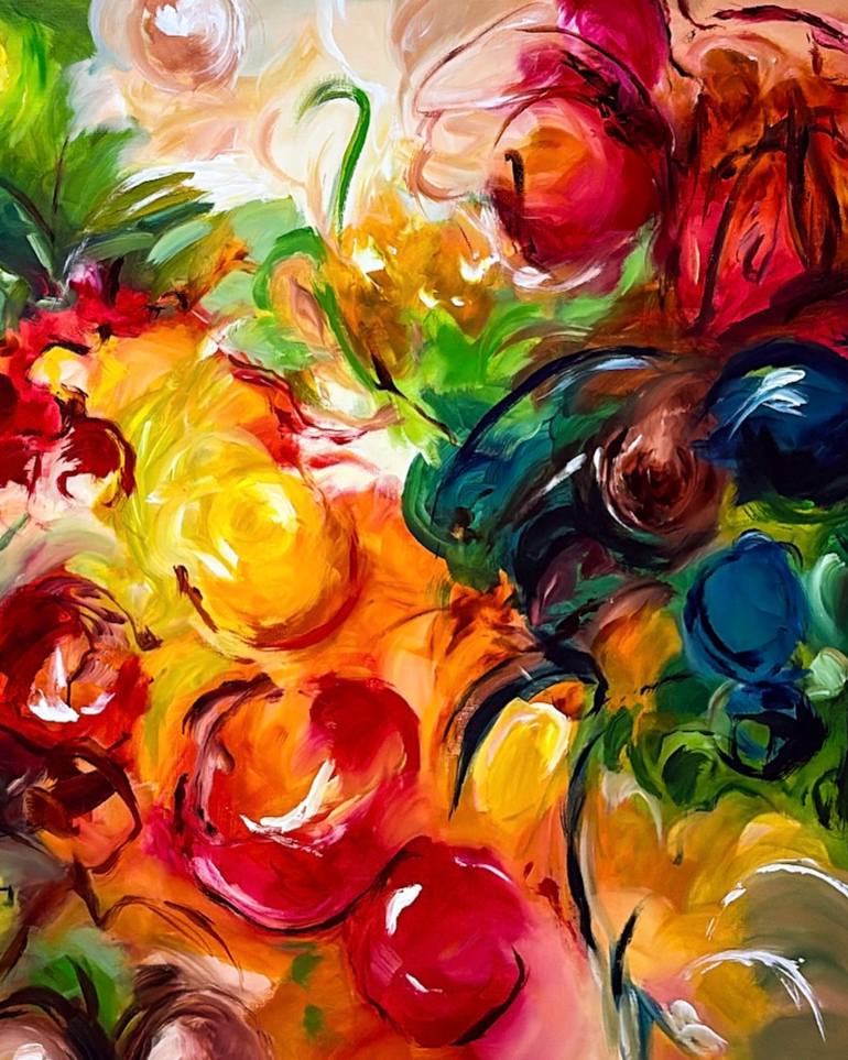 Original Abstract Expressionism Abstract Painting by Jiwon Jang