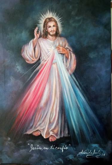 Original Religious Painting by Flerida Leal