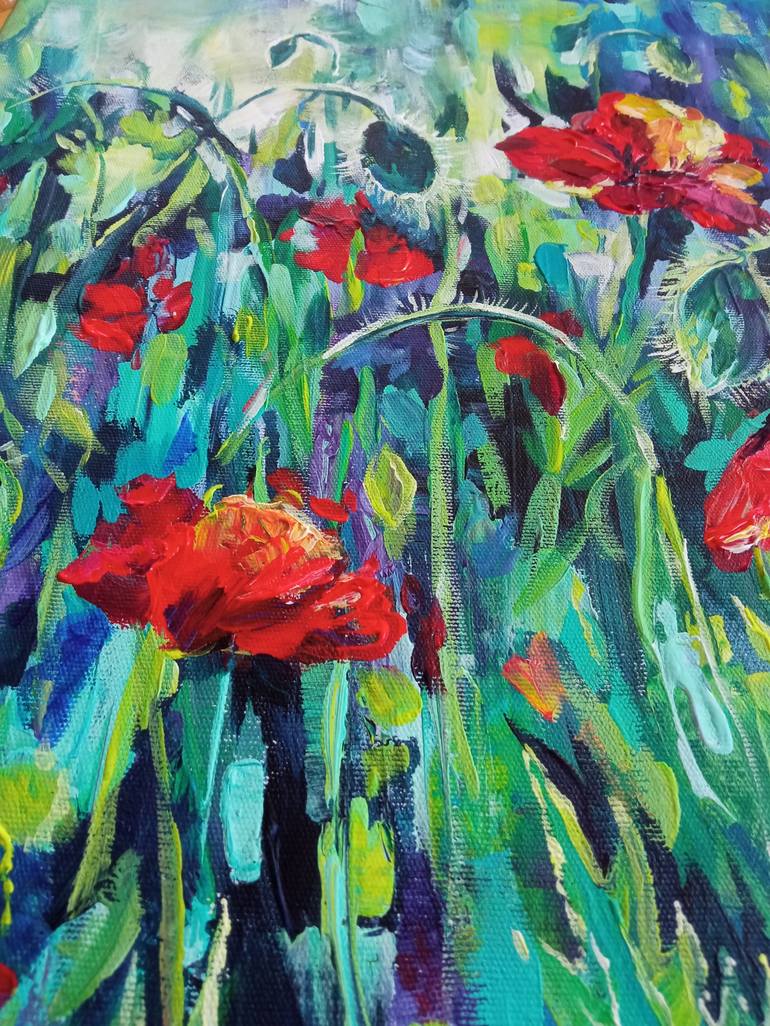 Original Impressionism Botanic Painting by Alexandra Kostetska