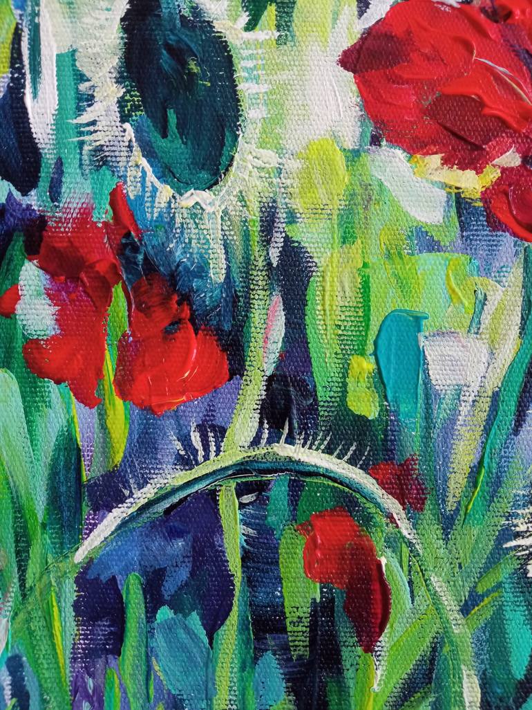 Original Impressionism Botanic Painting by Alexandra Kostetska