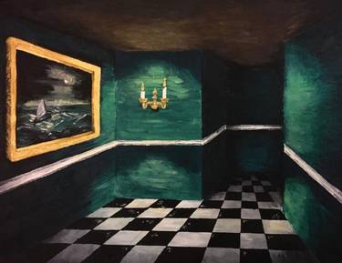 Original Conceptual Interiors Paintings by Miss Cupid