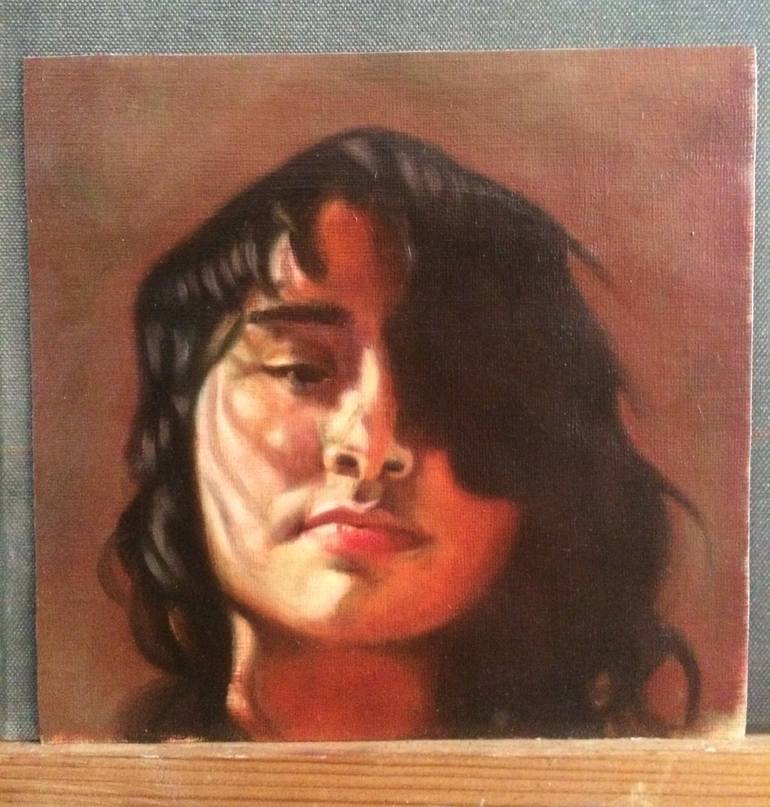 Original Figurative Portrait Painting by Michele Tonalite-Gneiss