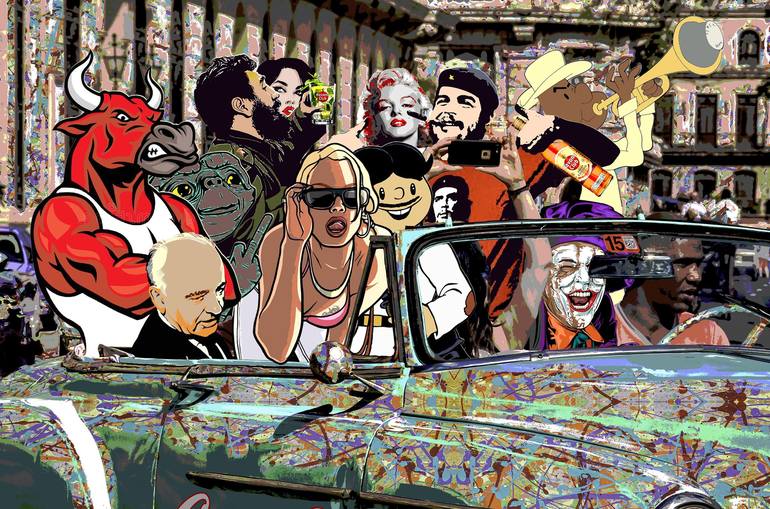 Original Contemporary Pop Culture/Celebrity Mixed Media by Reinaldo Ortega