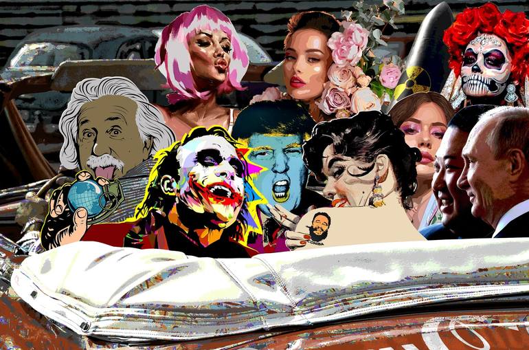 Original Pop Culture/Celebrity Mixed Media by Reinaldo Ortega