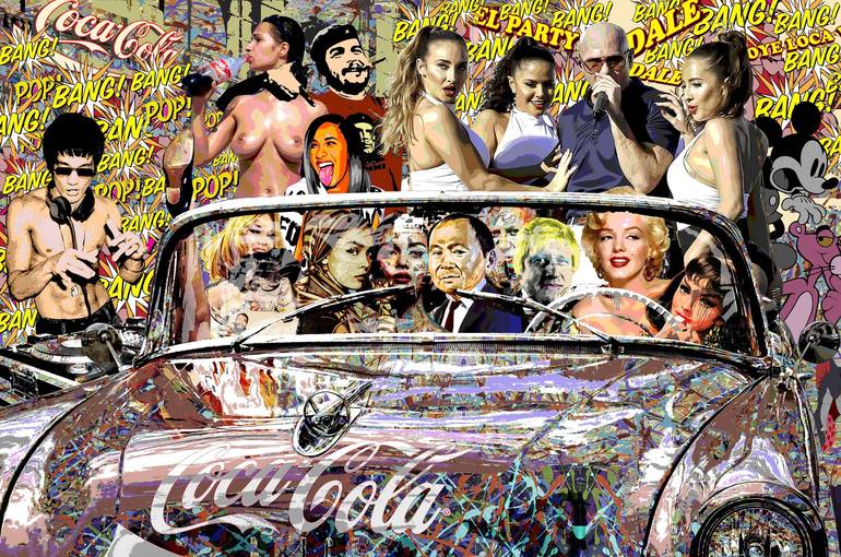 Original Pop Culture/Celebrity Mixed Media by Reinaldo Ortega