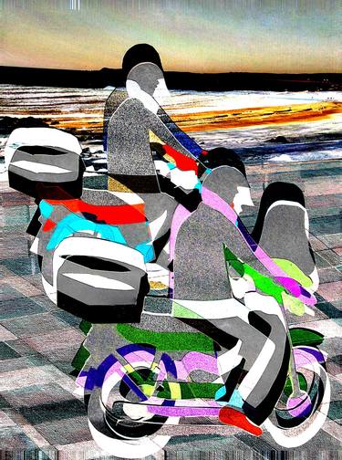Print of Conceptual Motorcycle Mixed Media by Padraig McGrath