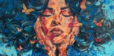 Original Abstract Women Painting by Eileen Herres