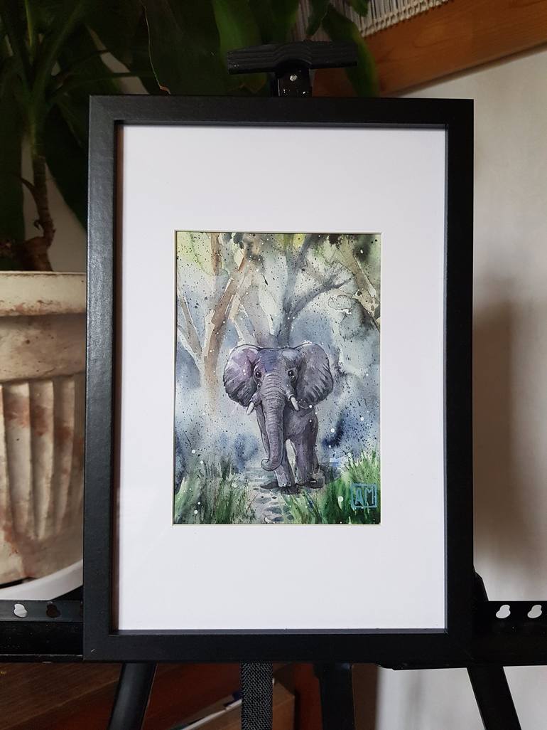 Original Fine Art Animal Painting by Arina Morozova