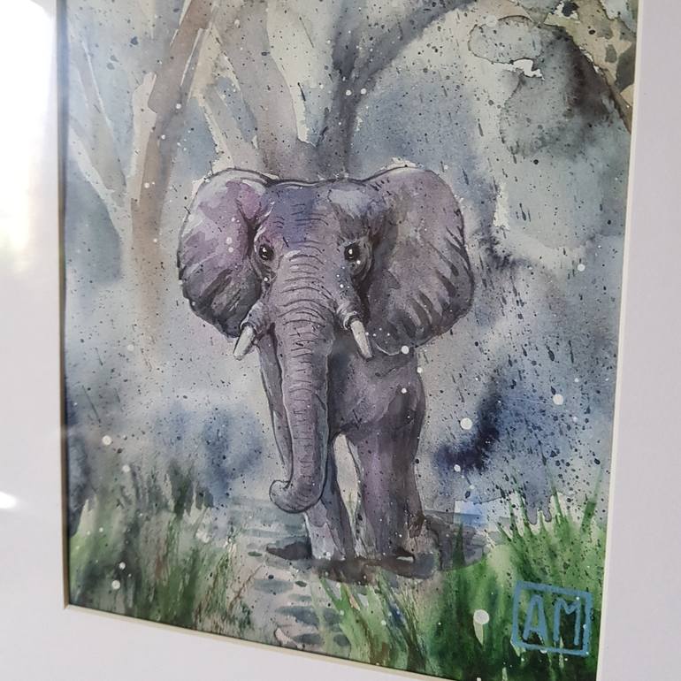 Original Fine Art Animal Painting by Arina Morozova