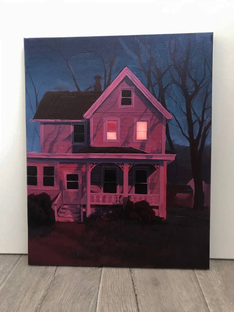 Original Conceptual Home Painting by Polina Raskolnikova