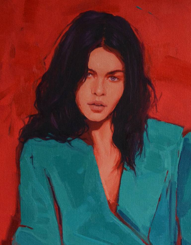 Original Figurative Women Painting by Polina Raskolnikova